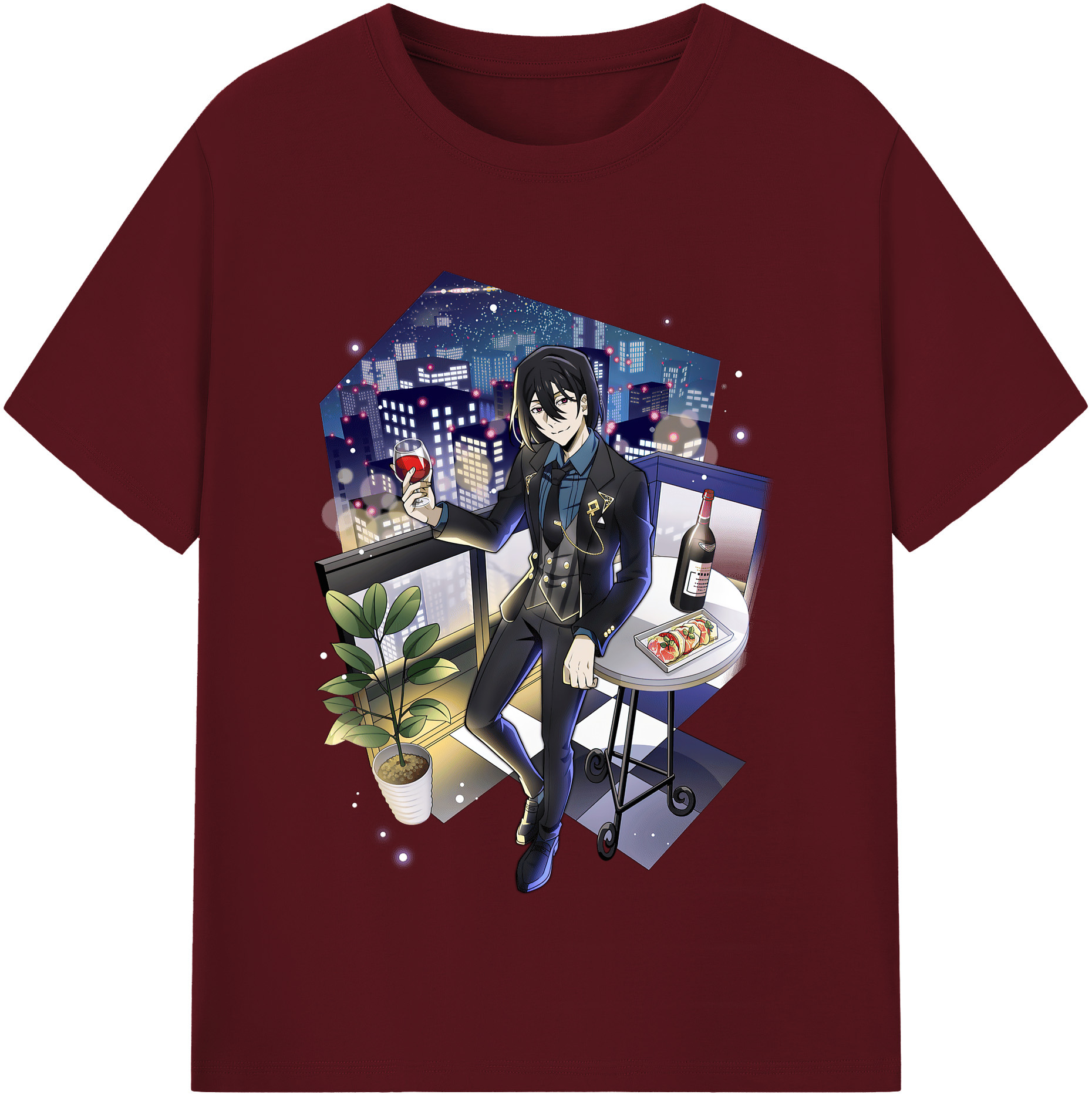 （画像用） 文豪ストレイドッグス Bungo Stray Dogs 綿100％半袖Tシャツ（フロントプリント）
